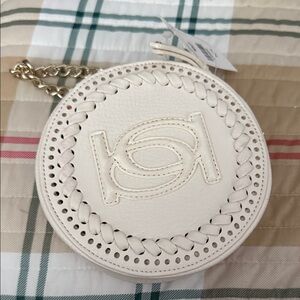 Elegant White Leather Crossbody Bag